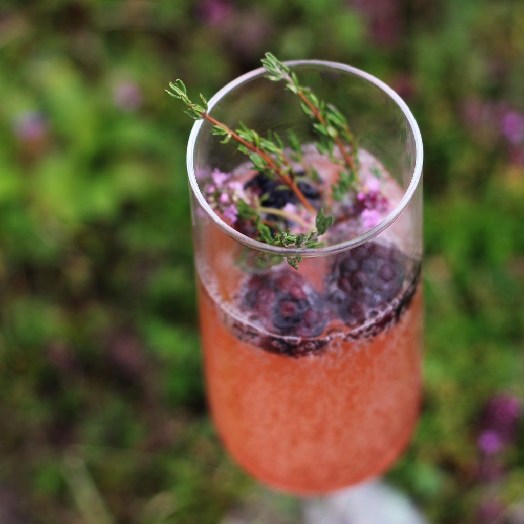 Blackberry & Thyme non-alcoholic cocktail